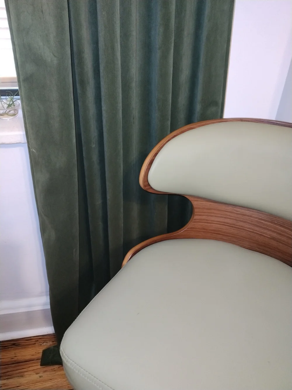 Plush Velvet Curtains (6) Panels in Olive Green 55
